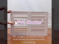Tamaño personalizable Ventanas de revestimiento de PVC Ventanas de toldo de PVC eléctrico con persianas