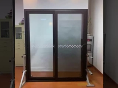 Puerta corredera de aluminio con doble acristalamiento para balcón