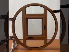 Ventana redonda de aluminio de vidrio doble y triple que se abre