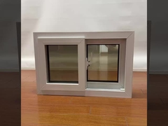 Ventanas deslizantes de acero reforzado de PVC con doble acristalamiento de PVC
