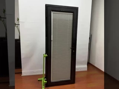 Puertas con bisagra de aluminio con aislamiento térmico insonorizado