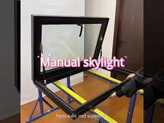 Repelente al agua Aluminio Guarnición de claraboyas Manual Cuadro de claraboyas de aluminio 6mm + 15A + 6mm