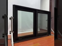 Ventanas de aluminio con casilla de estilo hacia adentro Ventana de manivela de aluminio personalizada