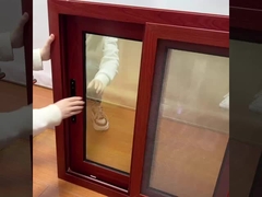 Pantalla de aluminio de pantalla de insectos para el baño Color de grano de madera