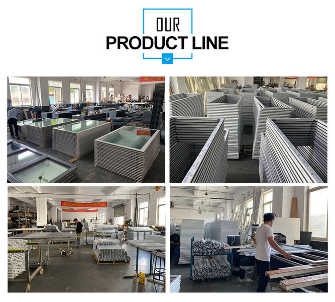 shanghai xuanyu building windows and doors co.,ltd línea de producción del fabricante